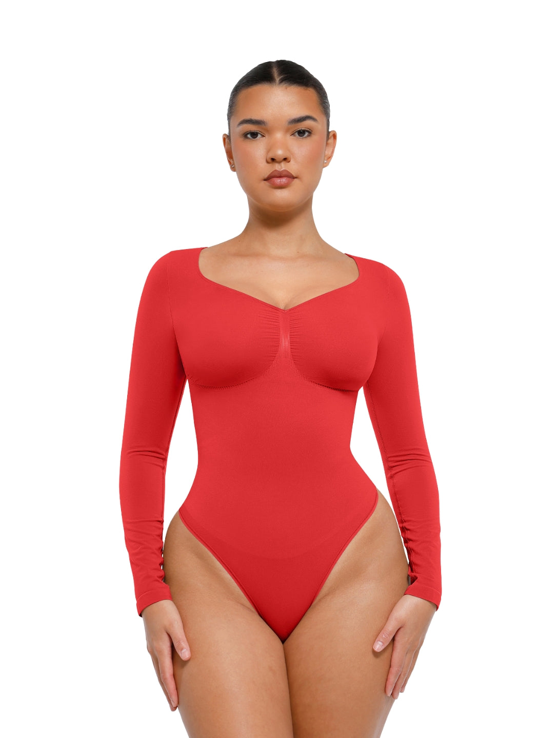 Long Sleeve Ruched Bodysuit