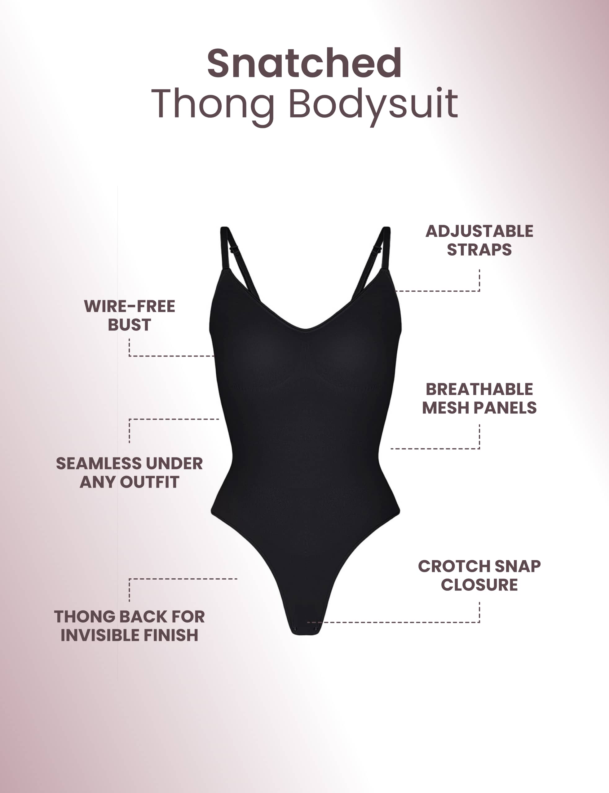 Snatched Thong bodystocking