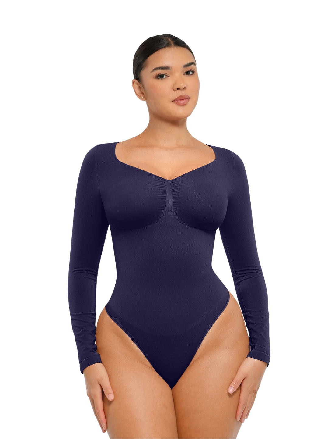 Long Sleeve Ruched Bodysuit