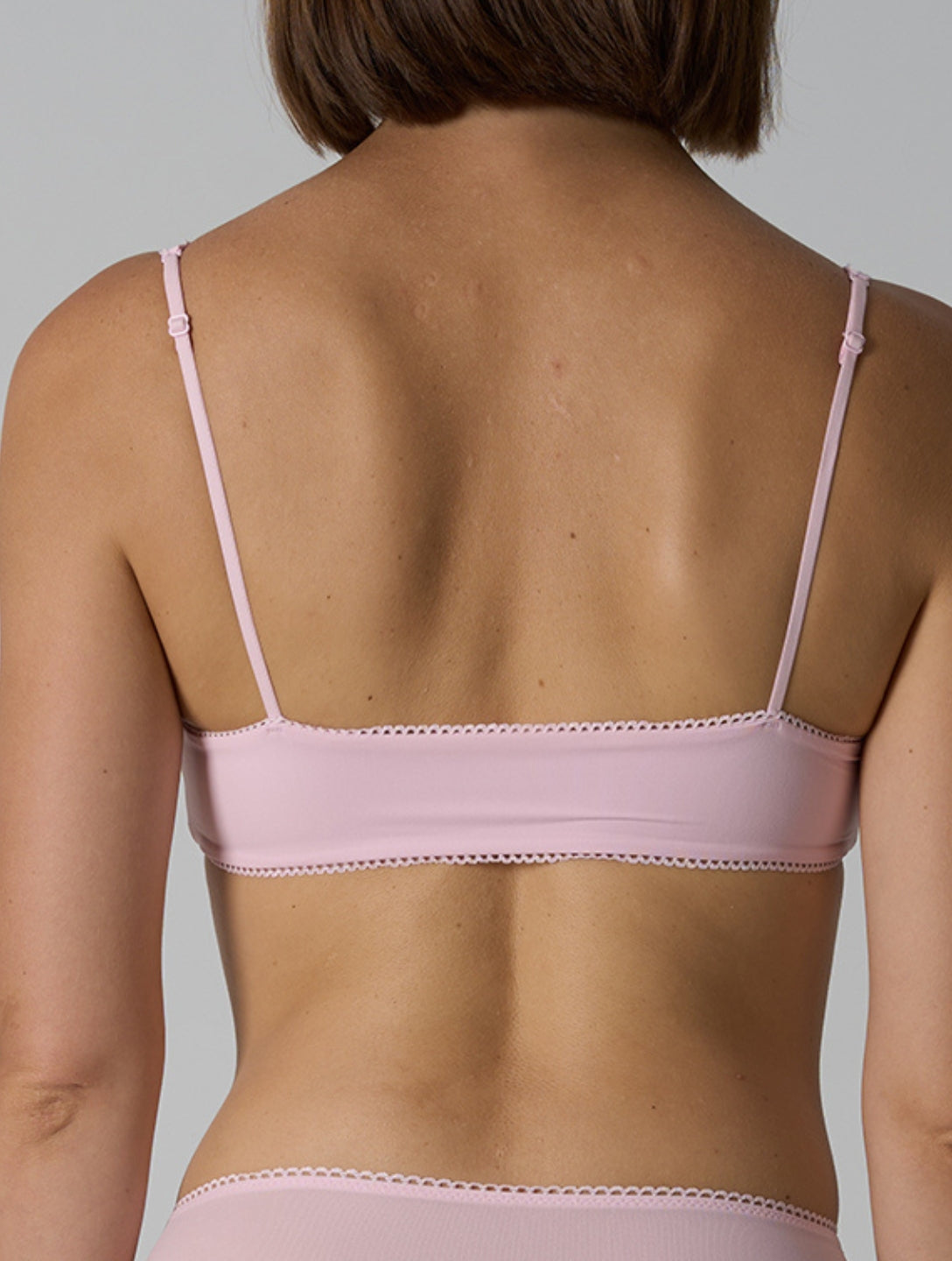 Le Smooth Picot Ruched Bralette