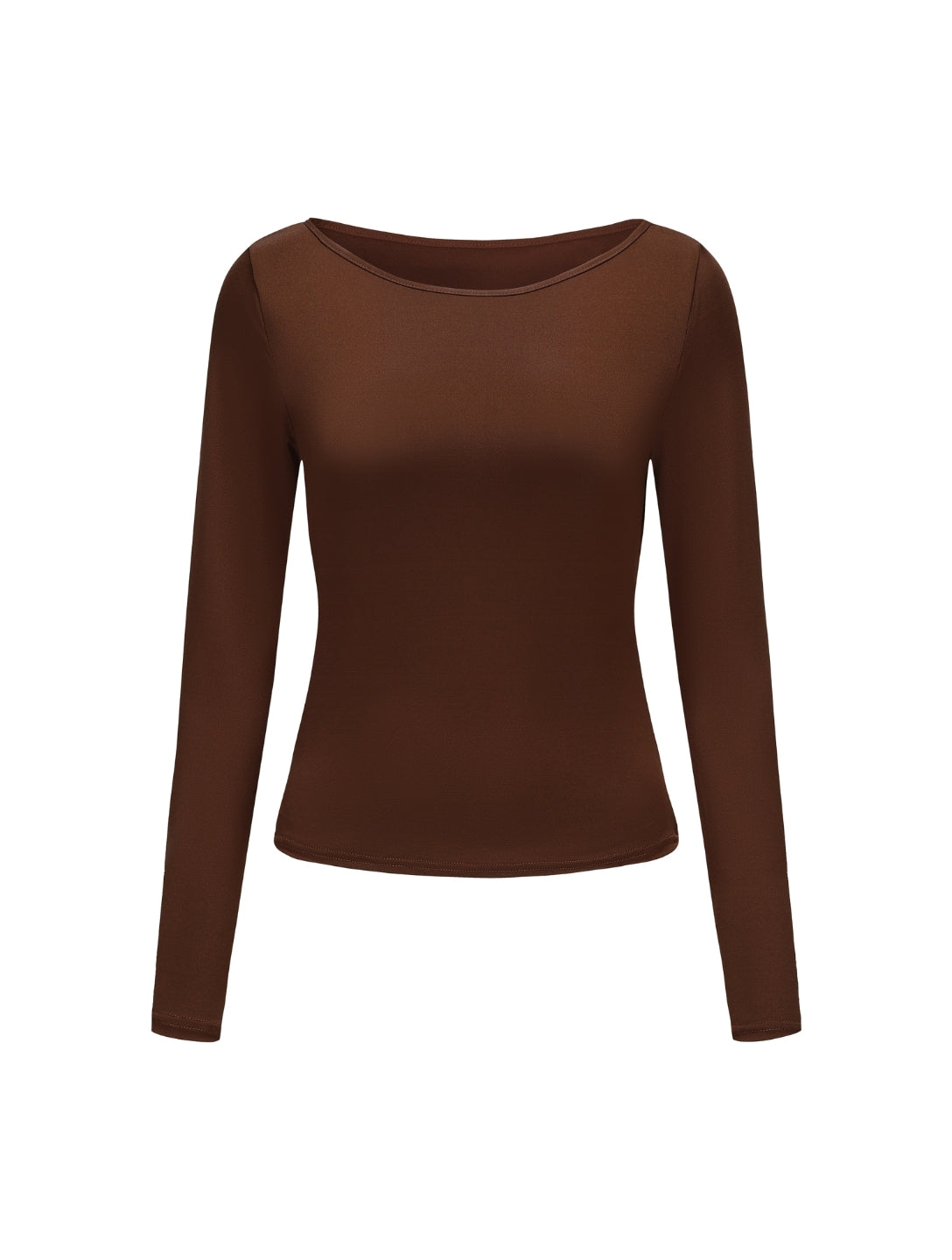 Boat Neck Long Sleeve Top