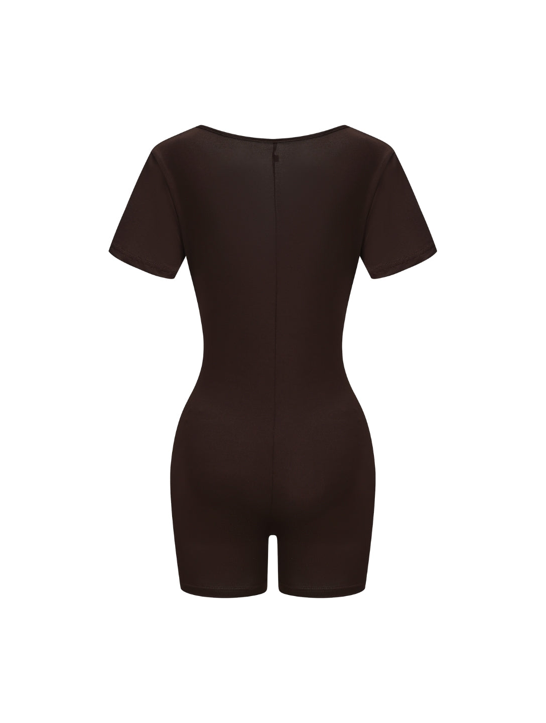 Square Neck Short Sleeve Jumpsuit