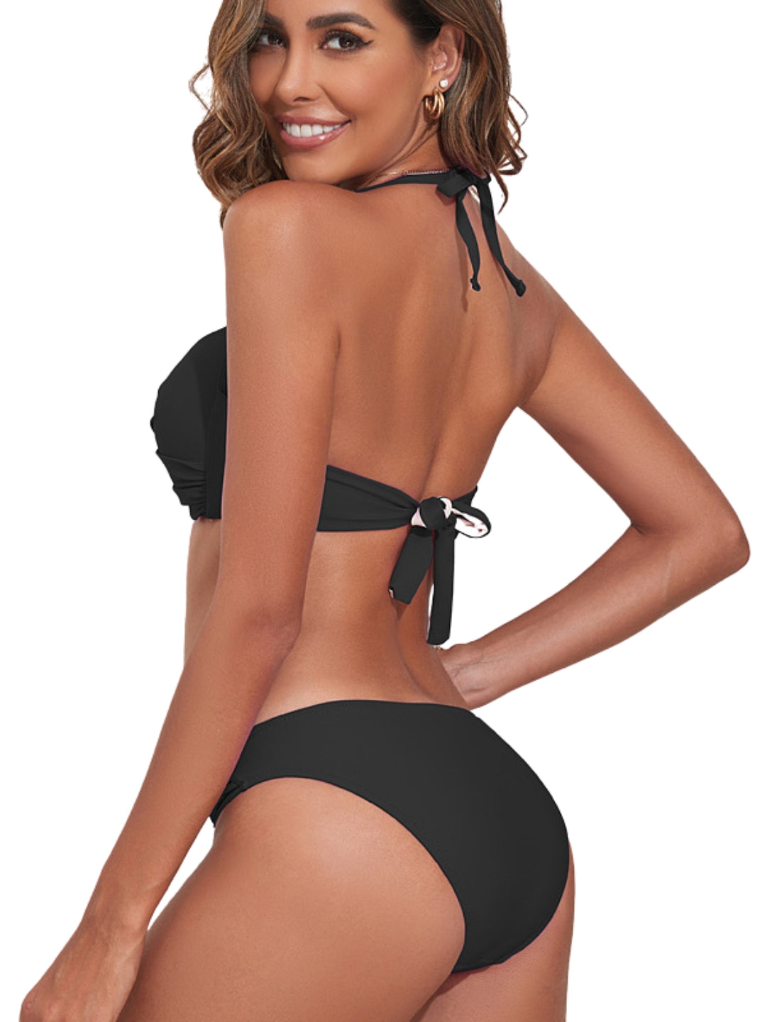 Twist & Lift Halter Bikini Set