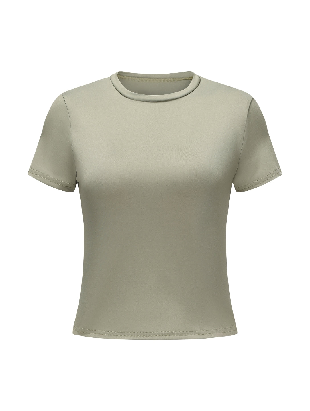 Short Sleeve Crew Neck Top - HeyShape