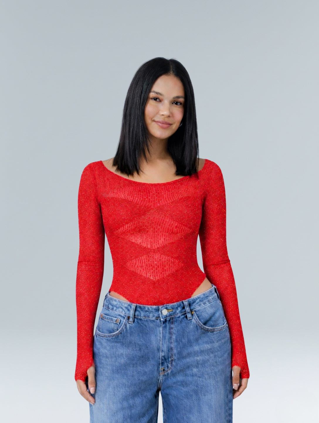 The Stardust Mesh Bodysuit - HeyShape