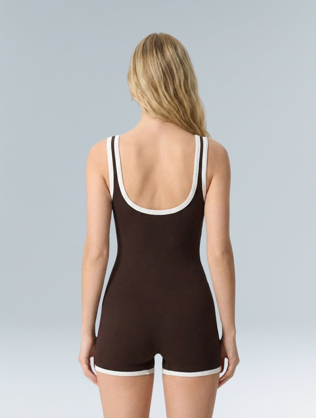 Outlined Ribbed Bodysuit