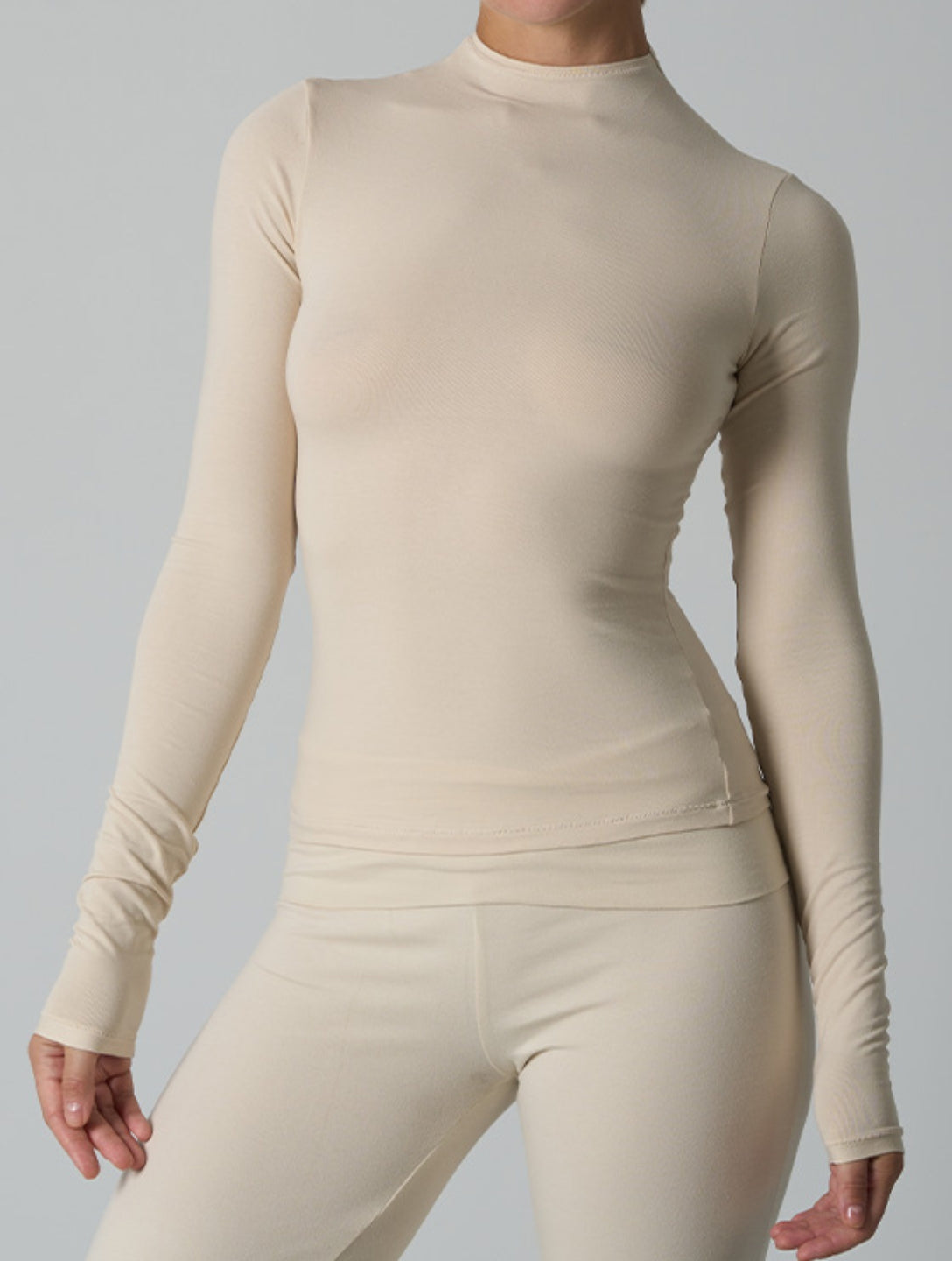 Cotton Classic High Neck Longsleeve