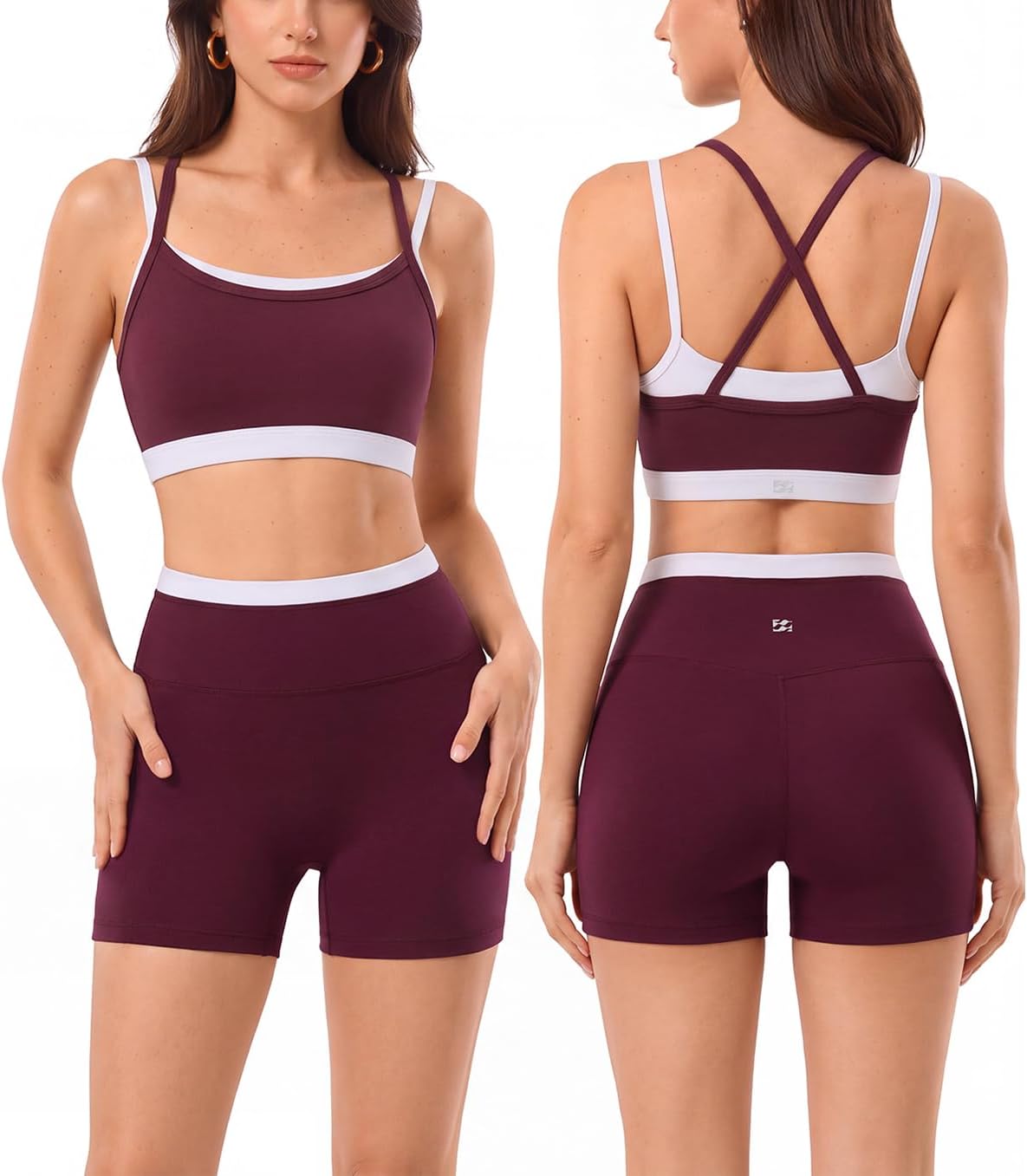 High Waisted Seamless Leggings & Double Layer Sports Bra