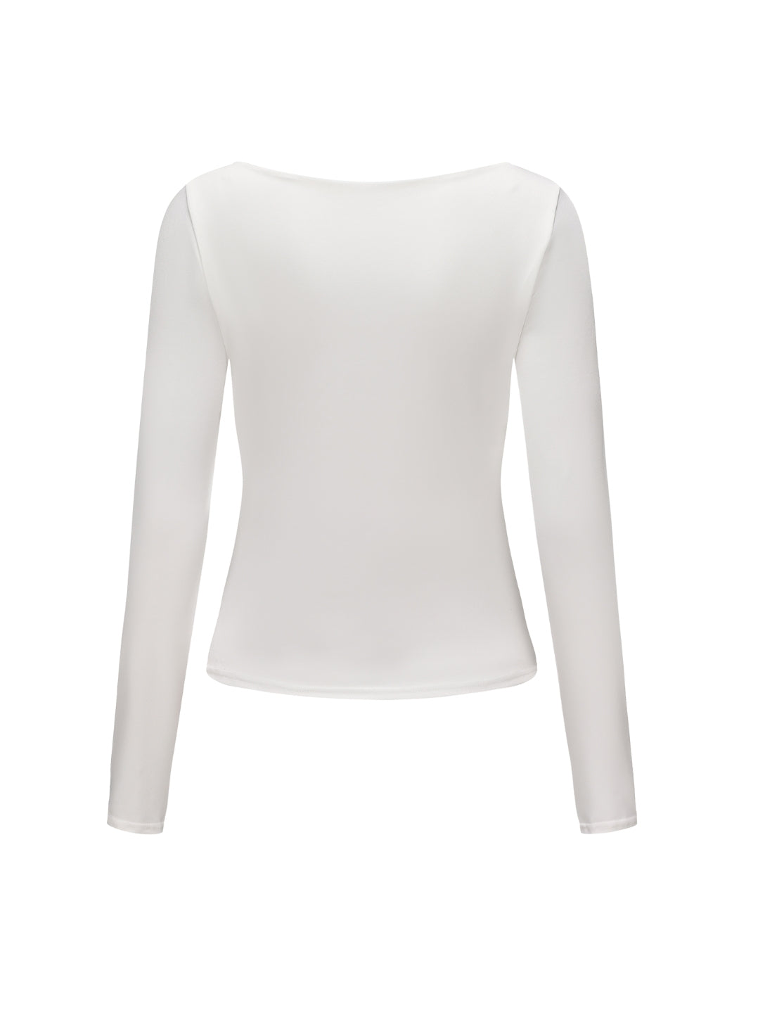 Boat Neck Long Sleeve Top