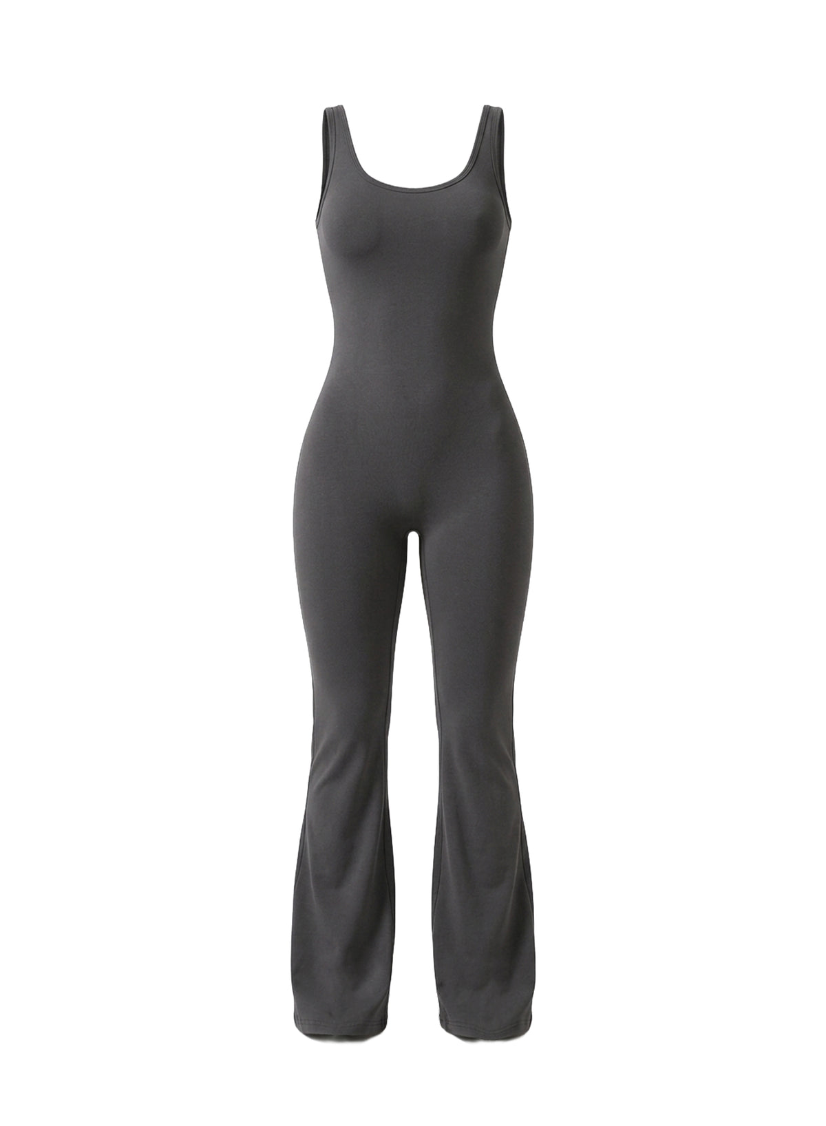 Flared Sports Jumpsuit - HeyShape