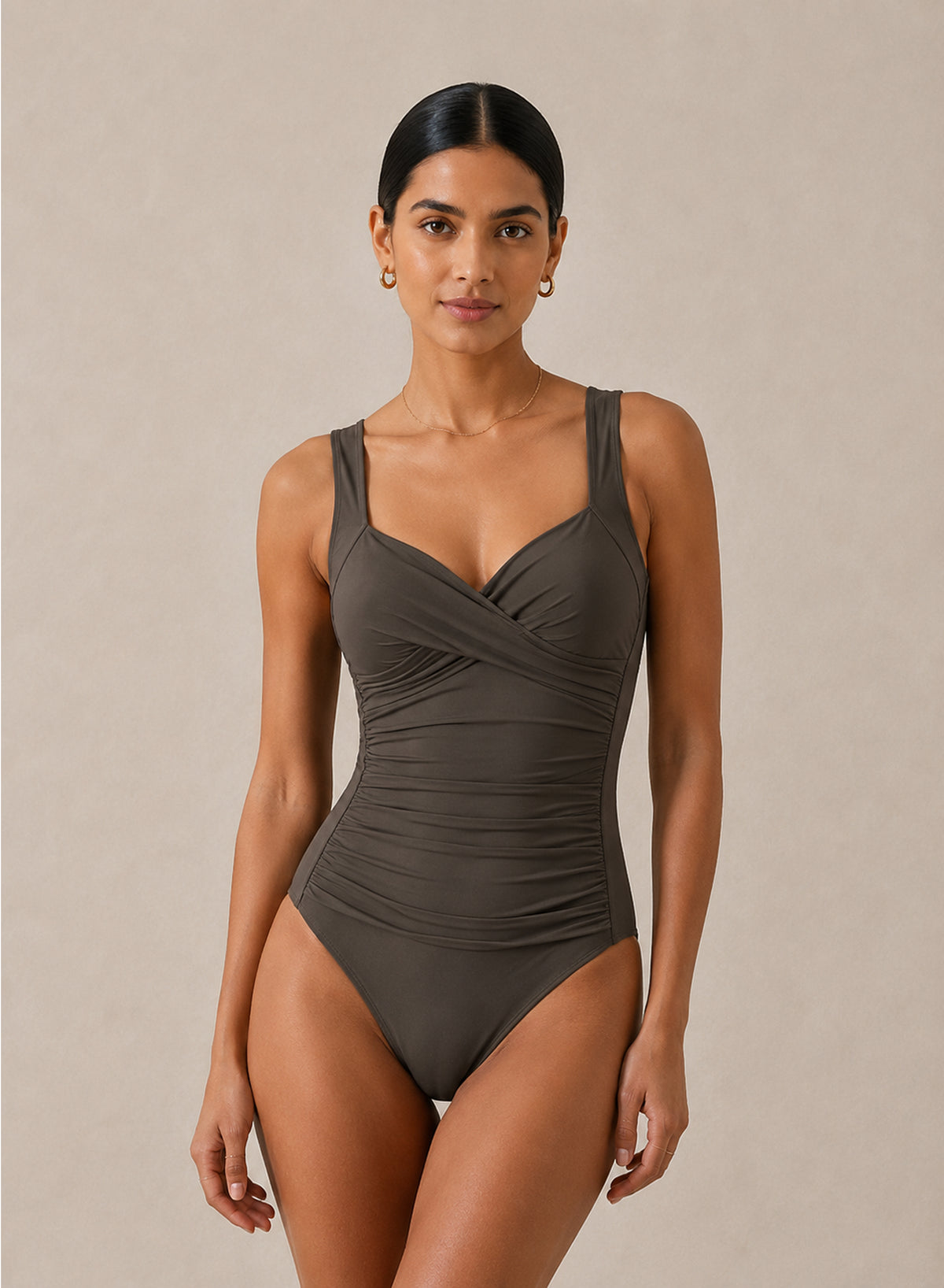 Sculpt Wrap Low Back One Piece